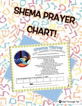 Preview of Shema Prayer Chart