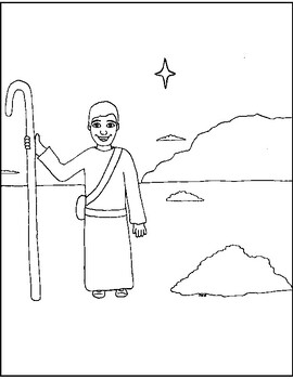 shepherd coloring pages