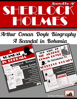 Preview of Sherlock Holmes Bundle: Doyle Bio and A SCANDAL IN  BOHEMIA Close Reading