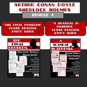 Preview of Sherlock Holmes Close Reading Bundle 4: Final Problem and Scandal in Bohemia