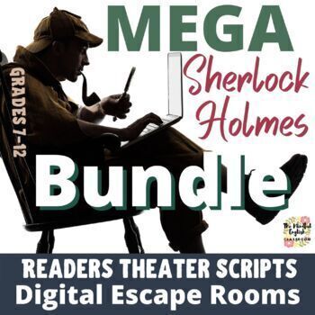 Preview of Sherlock Holmes | MEGA BUNDLE | Readers Theater | Digital Escape Rooms | Guides