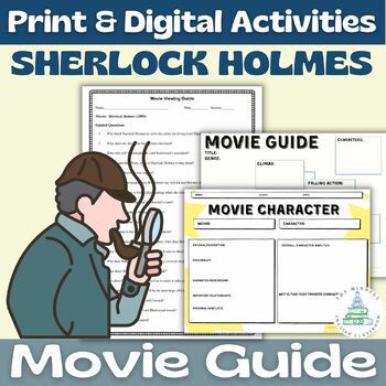 Preview of Sherlock Holmes (2009) | Movie Guide | Digital & Print Worksheets | Mystery Unit