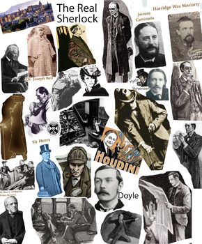 Preview of Sherlock Holmes & Real Men Behind Him Forensics Law - FREE POSTER