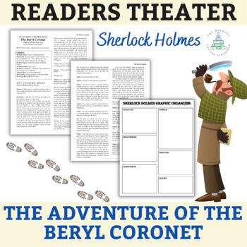 Preview of Sherlock Holmes | The Beryl Coronet | Readers Theater Script | Short Story Unit