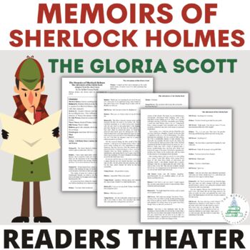 Preview of Sherlock Holmes | The Gloria Scott | Readers Theater Script | Short Story Unit