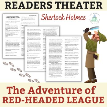 Preview of Sherlock Holmes | The Red-Headed League | Readers Theater | Short Story Unit
