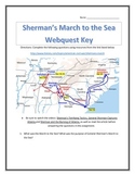 Sherman's March to the Sea- Webquest with Key
