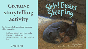 Preview of Shh! Bears Sleeping- Creative Storytelling Activity