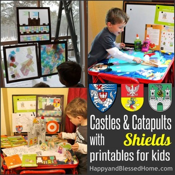 Preview of Shields and Castles Activity Pages