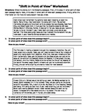 Shifts in Point of View Worksheet