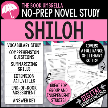 Preview of Shiloh Novel Study { Print & Digital }