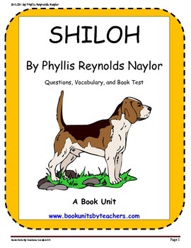 Preview of Shiloh by Phillis Reynolds Naylor Comprehension Questions, Vocabulary, and Test