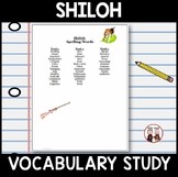 Shiloh Word Study Spelling List