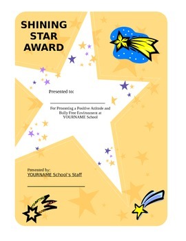 Preview of Shining Star Award
