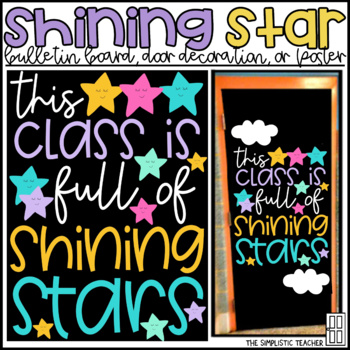 Preview of Shining Stars Bulletin Board, Door Decor, or Poster