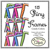 Shiny Frames - Candy Colors - Clip Art
