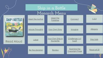 Preview of Ship in a Bottle by Andrew Prahin Choice Board in Google Slides M24