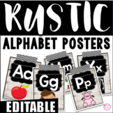 Rustic Shiplap Alphabet Posters