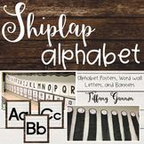 Shiplap Alphabet Posters, Banners, and Word Wall Letters F