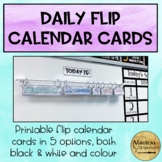 PASTELS Shiplap Flip Calendar Date Cards | 5 options!