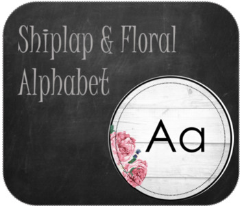 Preview of Shiplap Alphabet Posters