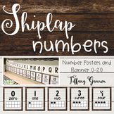 Farmhouse Classroom Number Posters | Shiplap