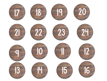 Shiplap Numbers and Lunch Tags by The Chic Teach | TPT