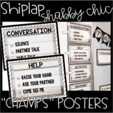 Shiplap Shabby Chic CHAMPS Posters