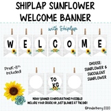 Shiplap Sunflower & Succulent Welcome Banner