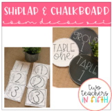 Shiplap and Chalkboard Room Decor Set