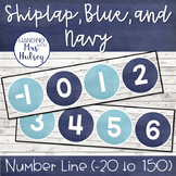 Shiplap and Navy Number Line