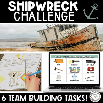 Preview of Shipwreck Challenge Social Skills Team Building Activities
