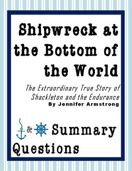 Preview of Shipwreck at the Bottom of the World: Questions