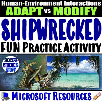 Preview of Shipwrecked Geography Survival Challenge | Adapt and Modify Activity | Microsoft
