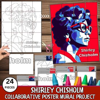 Preview of Shirley Chisholm Collaboration Poster Women's & Black History Month,Craft