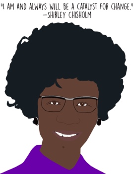 Preview of Shirley Chisholm Poster | Black History Month | Women's History Month