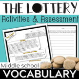 Shirley Jackson's "The Lottery" Short Story-Vocabulary Act