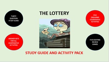 Preview of Shirley Jackson's "The Lottery": Study Guide and Activity Pack