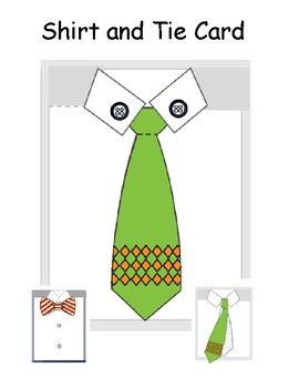 shirt and tie card for father s day by inlightining tpt