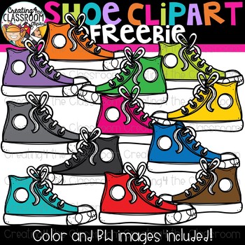 Preview of Shoe Clipart Freebie {Creating4 the Classroom}