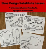 Shoe Design Template & Fashion ; Elementary & Middle Art S