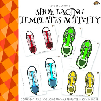 Shoelace Activity Templates by Koodlesch | Teachers Pay Teachers