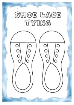 shoe tying practice board printable