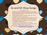 Shoe Songs - lessons and activities for ta/titi and so/mi