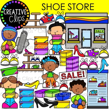 Shoe Store Clipart {Shoe Clipart} by Krista Wallden - Creative Clips