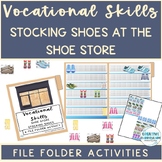 Shoe Store Vocational Task Stocking Merchandise File Folde