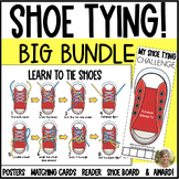 Shoe Tying Practice The Bundle: Posters, Cards, Shoe Board