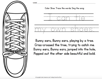 how to teach a child to tie their shoes song