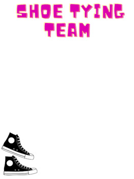 Preview of Shoe Tying Team