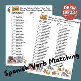 Shoe verbs Spanish double verbs matching quizzes